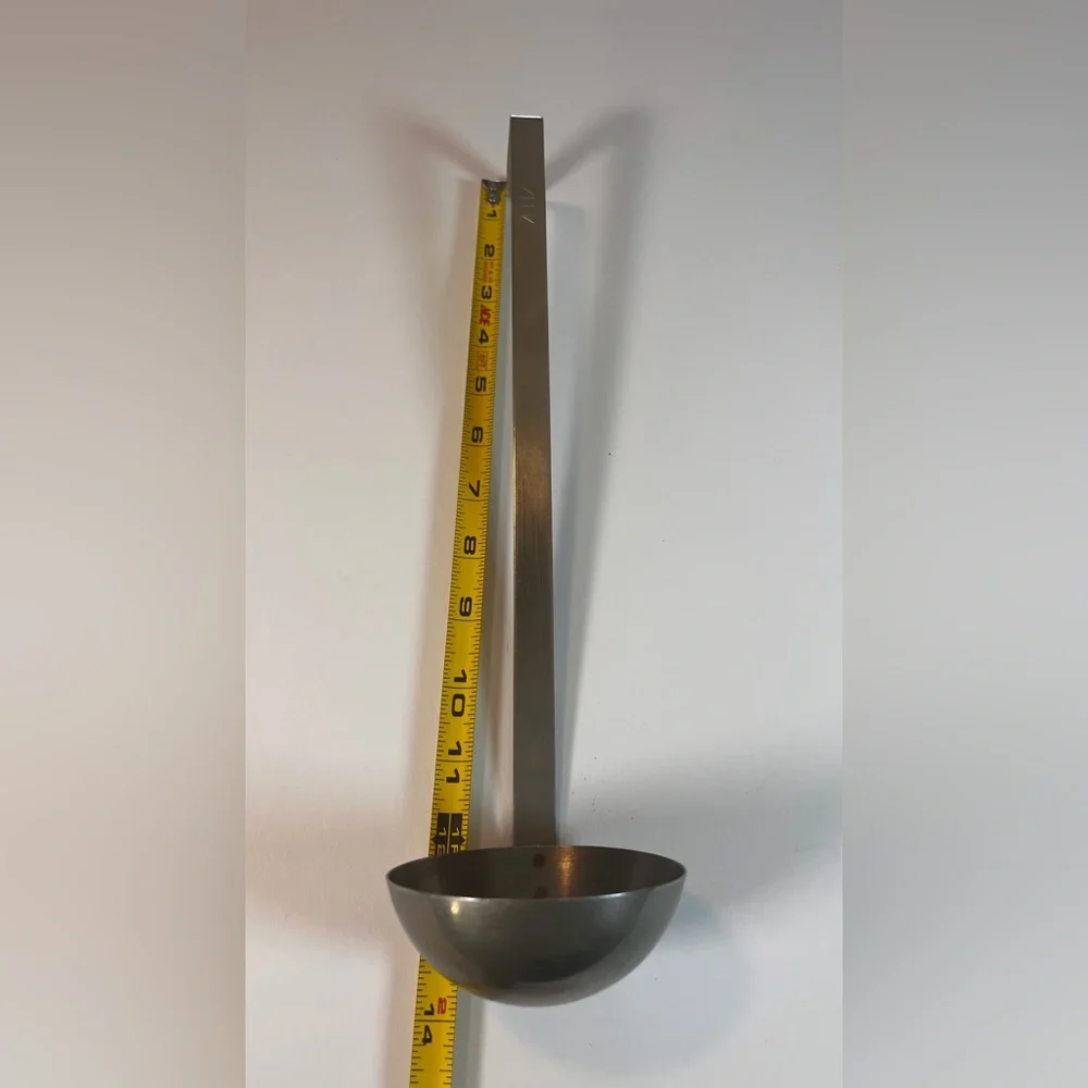 Vintage Stainless Steel 4oz. 14” Ladle